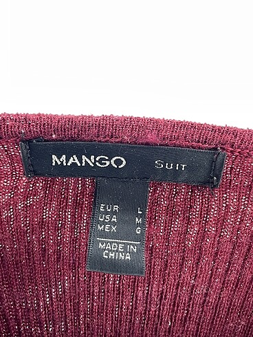 l Beden bordo Renk Mango Kazak / Triko %70 İndirimli.