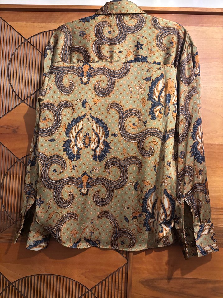 Zara Düğmeli Uzun Kollu Kahverengi Desenli Kadın Gömlek - Görsel 3