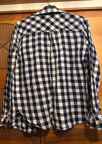 Colins Düğmeli Uzun Kollu Kareli Kadın Gömlek - Görsel 3