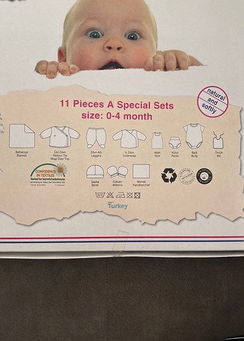 Daisymini Ayıcık Nakışlı Yenidoğan 11 Parça Hastane Çıkışı Seti - Görsel 4