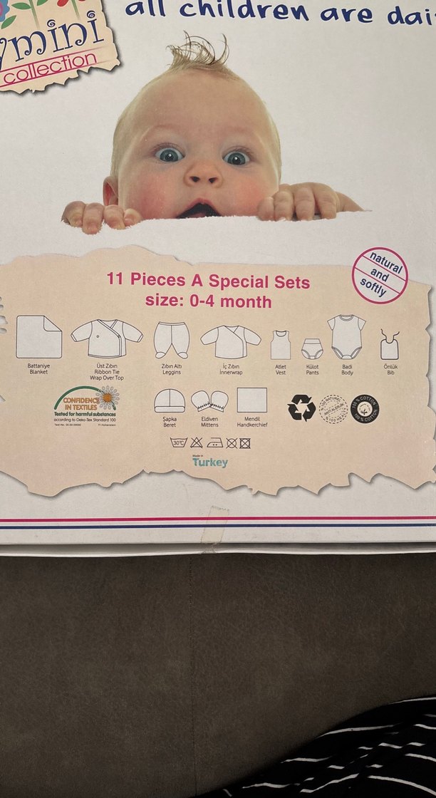 Daisymini Ayıcık Nakışlı Yenidoğan 11 Parça Hastane Çıkışı Seti - Görsel 4