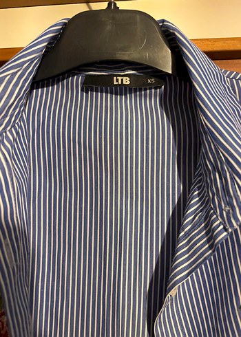 LTB Nakışlı Çizgili Kadın Gömlek - Görsel 2