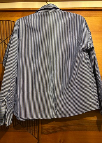 LTB Nakışlı Çizgili Kadın Gömlek - Görsel 3