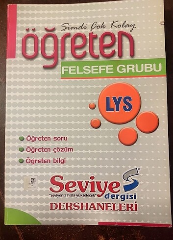 LYS YGS Üniversite FELSEFE Konu Anlatımlı Test Kitabı (2li set)