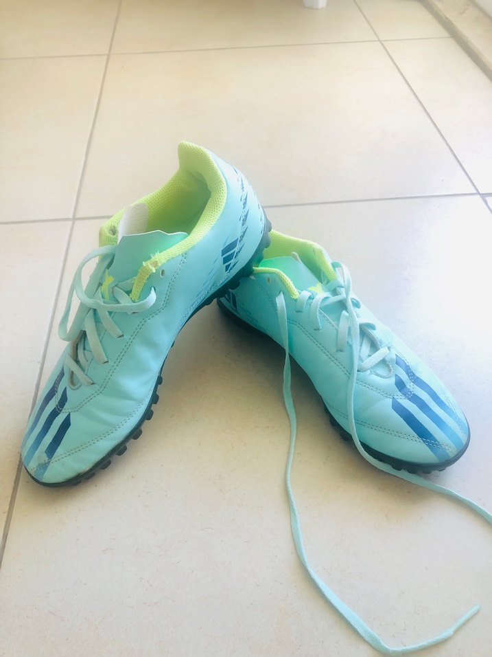 Mavi Bağcıklı Erkek  krampon-Spor Ayakkabı - Görsel 2