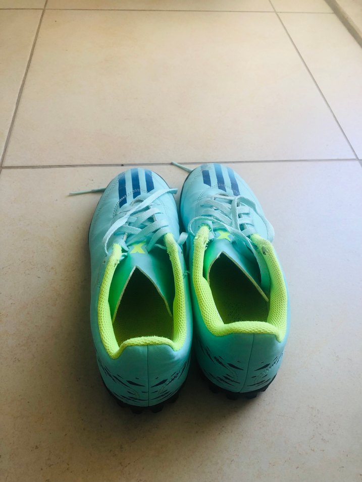 Mavi Bağcıklı Erkek  krampon-Spor Ayakkabı - Görsel 3