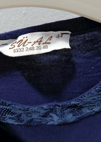 Kadın Uzun Kollu Mavi ikili takım tişört hırka - Görsel 3