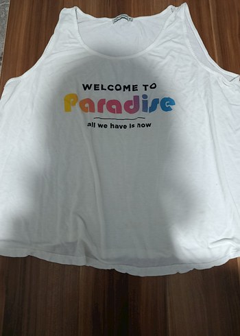 Baskılı Beyaz Hamile Tişörtü - Görsel 2