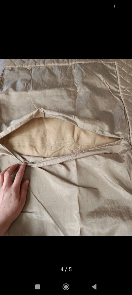 Bej Parlak Nakışlı yastık kılıfı - Görsel 4