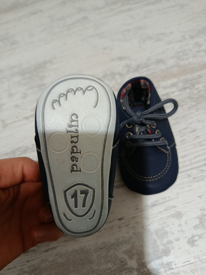 Mavi Erkek Bebek İlk Adım Ayakkabısı - Görsel 3