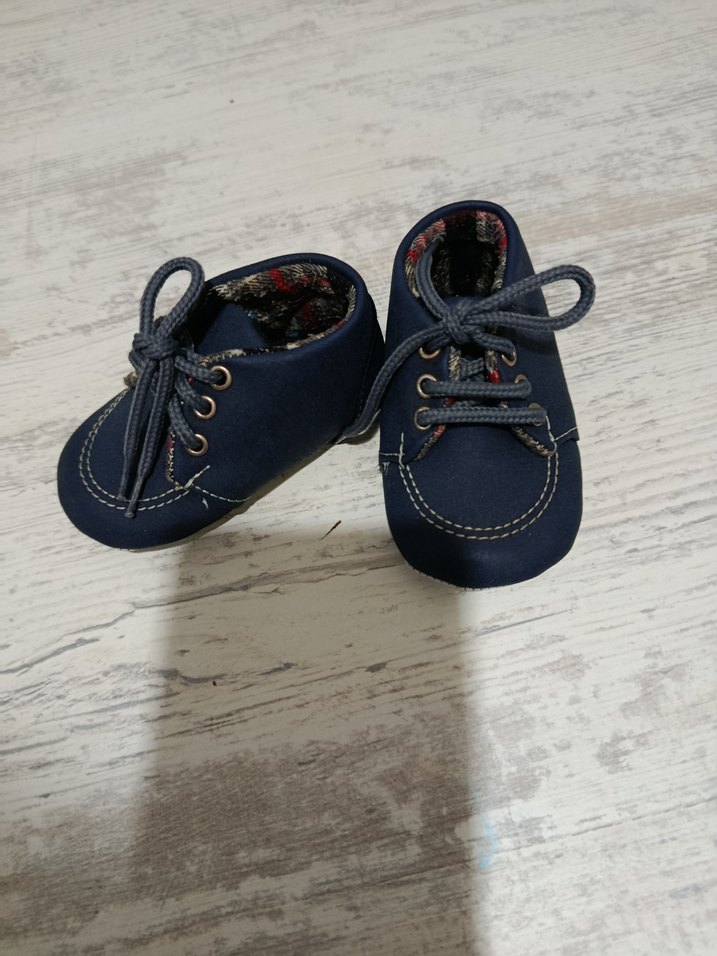 Mavi Erkek Bebek İlk Adım Ayakkabısı - Görsel 2