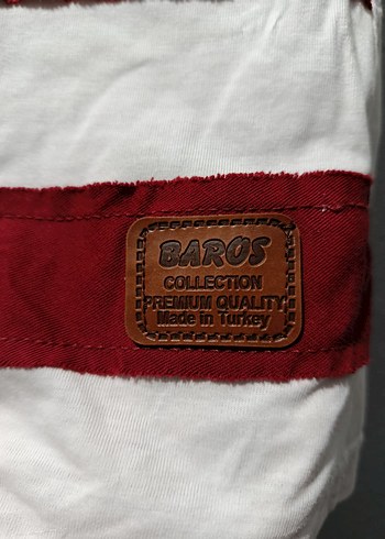 Düğmeli Çizgili Erkek Tişört - Görsel 3