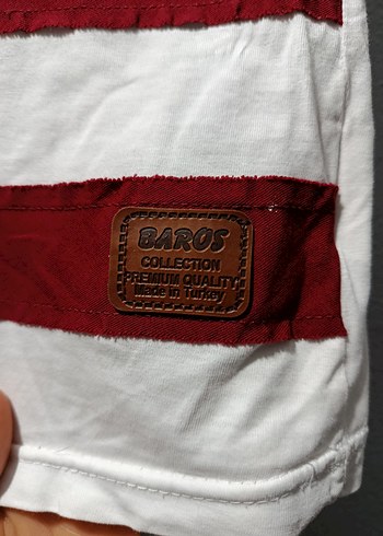 Düğmeli Çizgili Erkek Tişört - Görsel 2