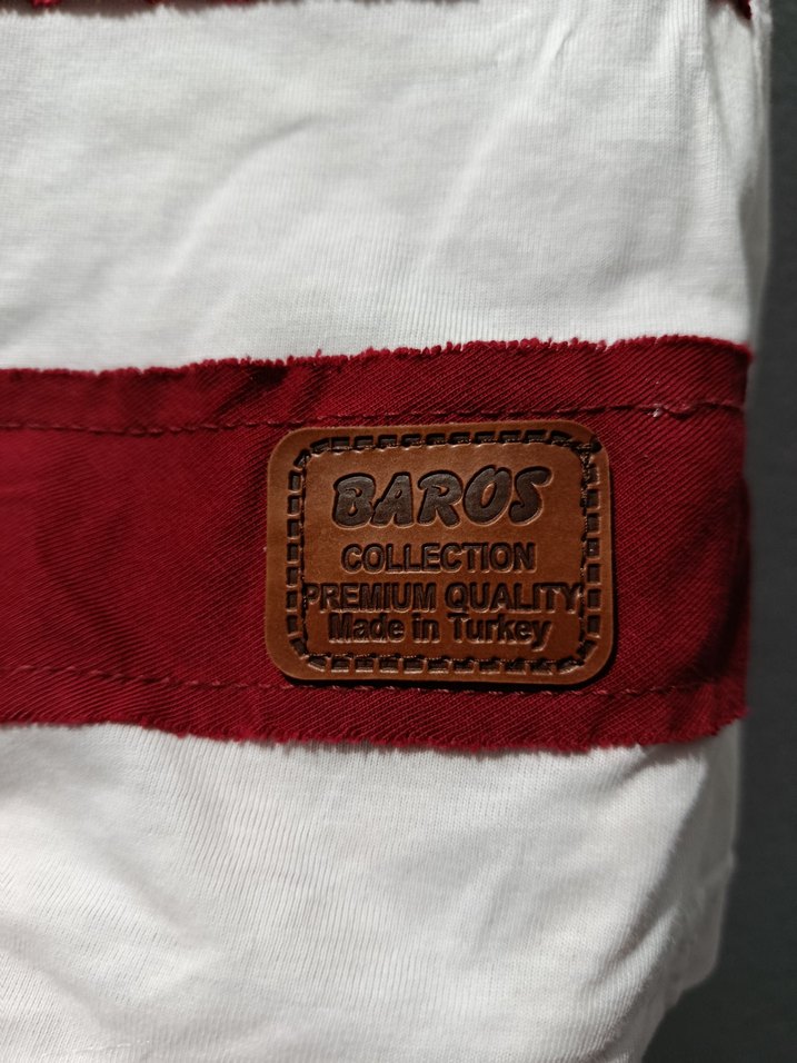 Düğmeli Çizgili Erkek Tişört - Görsel 3