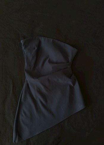 m Beden lacivert Renk Zara lacivert straplez Drapeli top