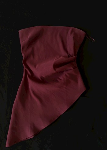 Zara Zara bordo straplez üst