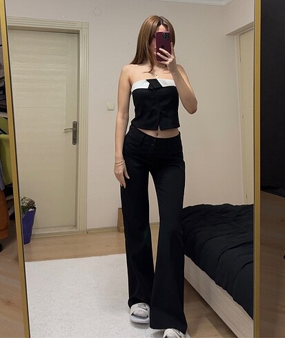 Bershka özel dikim palazzo pantolon