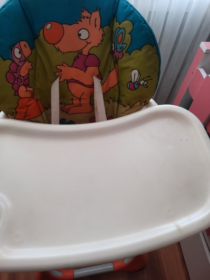 Turuncu Bebek Mama Sandalyesi - Görsel 2