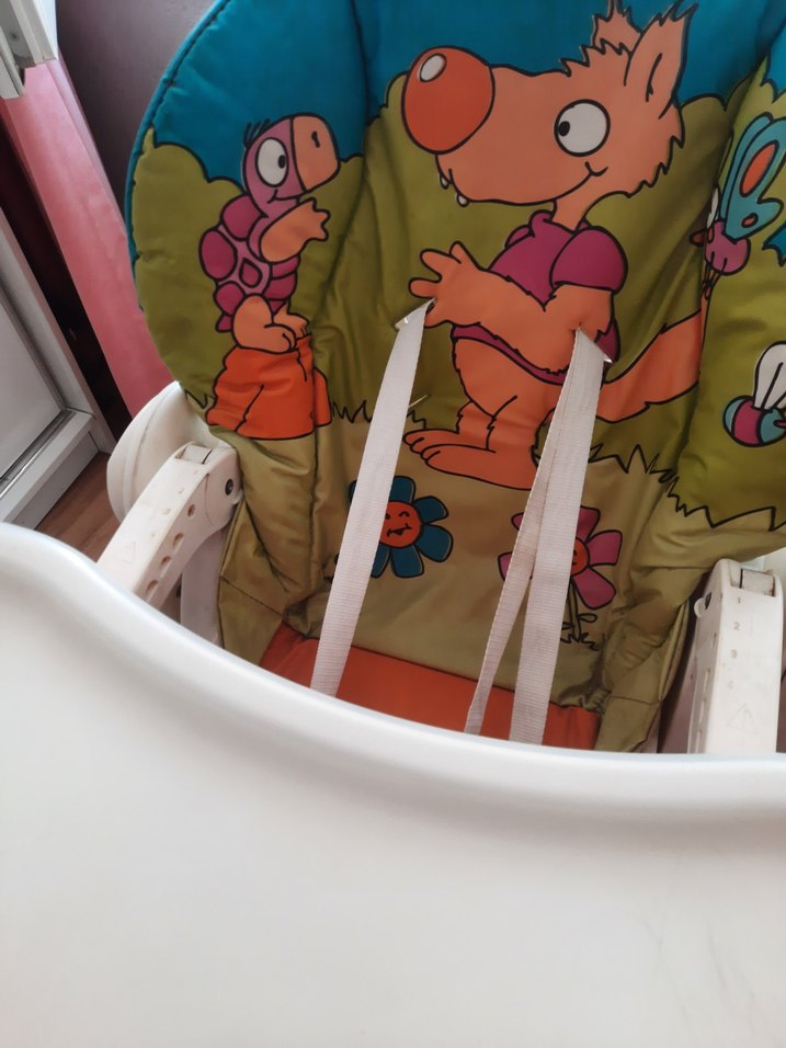 Turuncu Bebek Mama Sandalyesi - Görsel 3