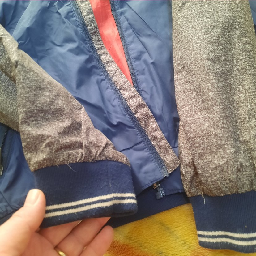 Gri Fermuarlı Erkek Çocuk Yağmurluk - Görsel 2