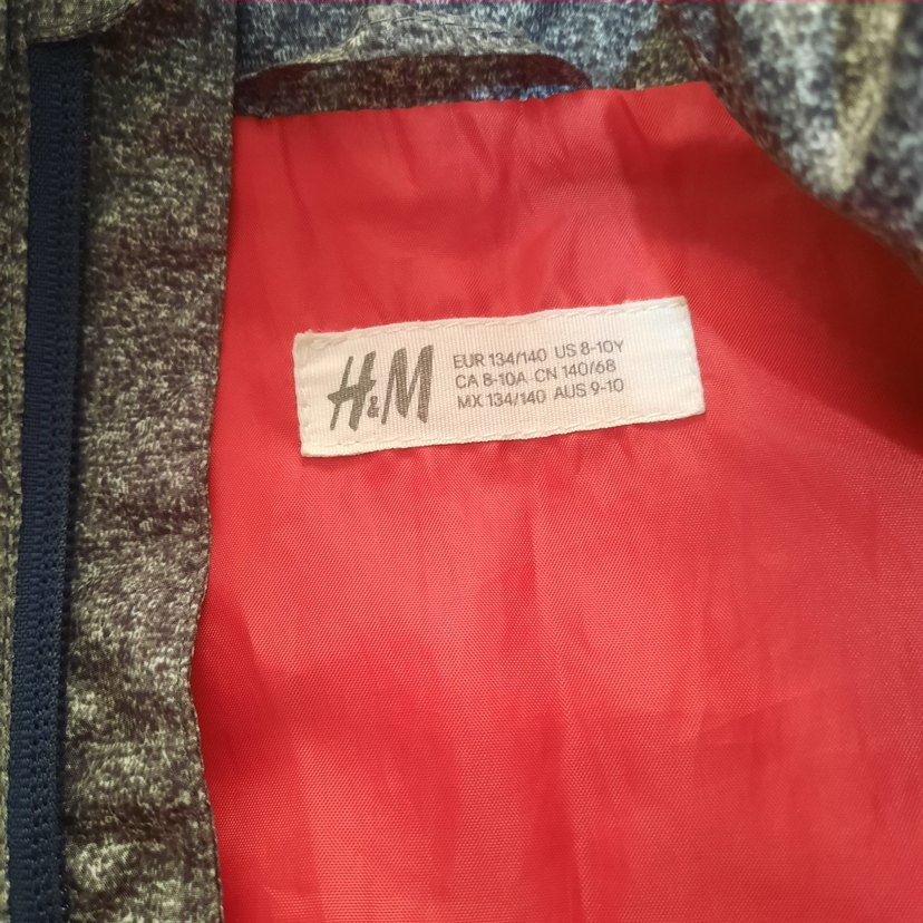 Gri Fermuarlı Erkek Çocuk Yağmurluk - Görsel 3