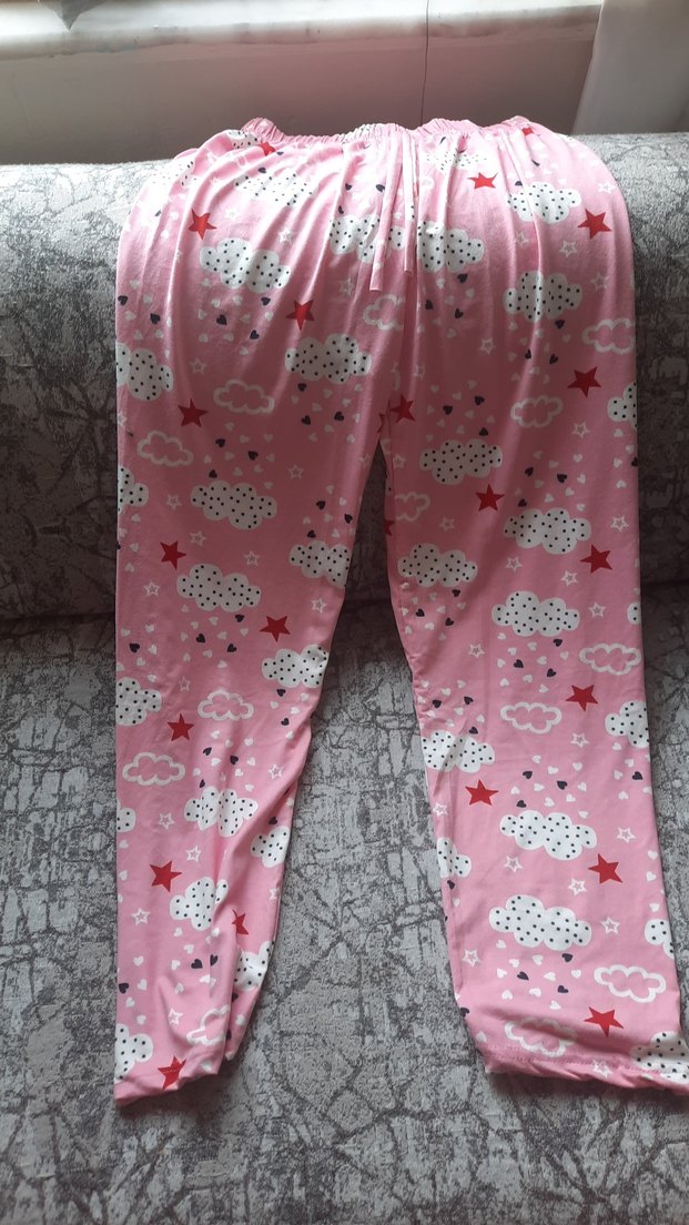 Kadın Pembe Midi Rahat Pijama Altı - Görsel 4