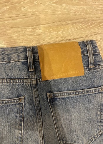 Zara Kadın Denim Geniş Paça Pantolon - Görsel 3