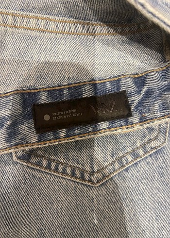 Zara Kadın Denim Geniş Paça Pantolon - Görsel 4