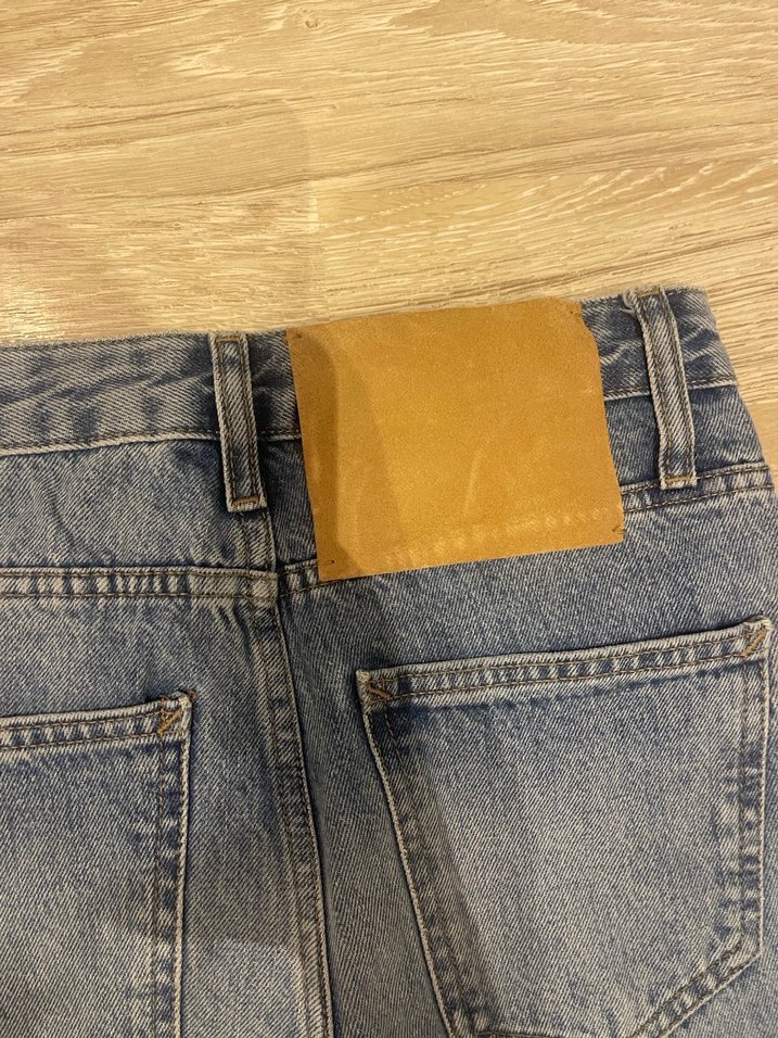 Zara Kadın Denim Geniş Paça Pantolon - Görsel 3