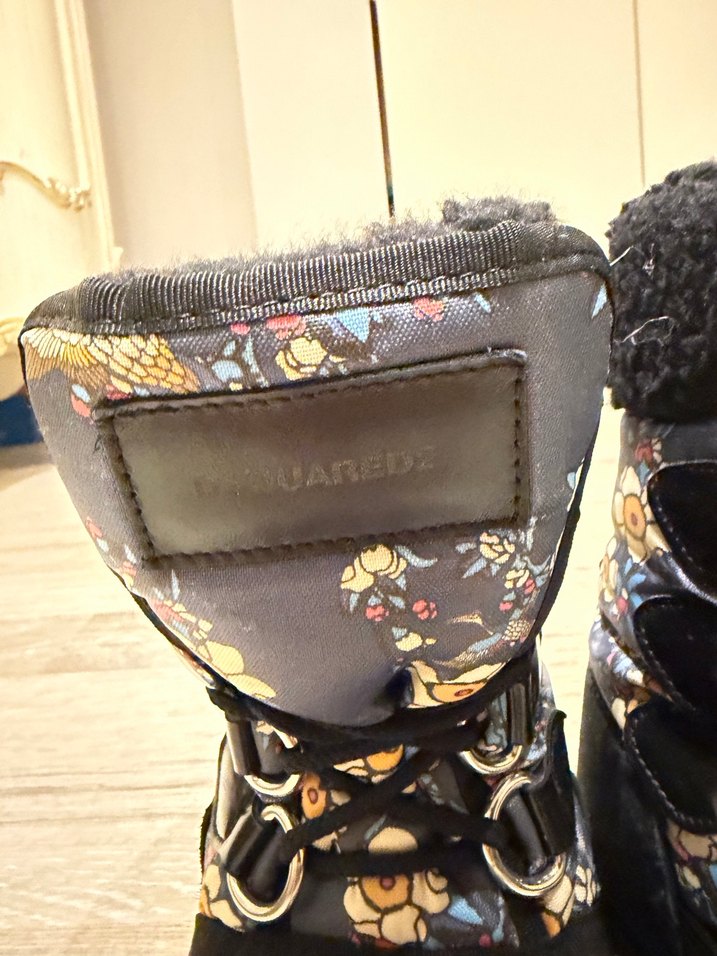 Dsquared Çiçek Desenli Kar  Botları - Görsel 4