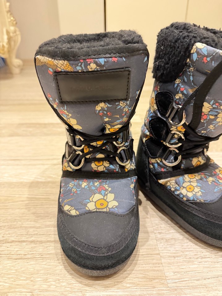 Dsquared Çiçek Desenli Kar  Botları - Görsel 2