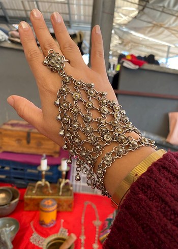 Bohem Çoklu Boncuklu Kadın El Zinciri - Görsel 4
