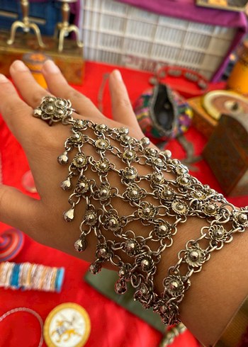 Bohem Çoklu Boncuklu Kadın El Zinciri - Görsel 2