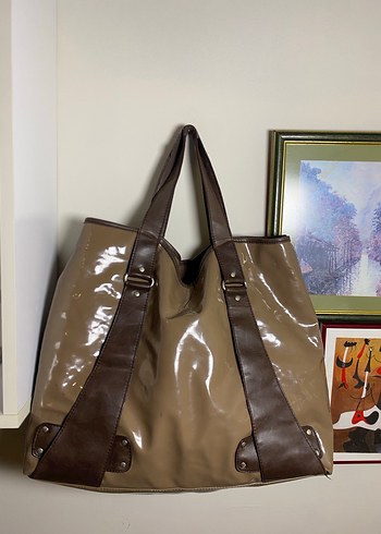 Vintage Kahverengi Çanta - Görsel 4