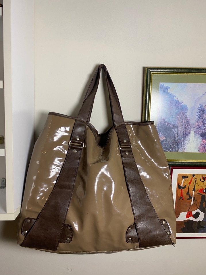 Vintage Kahverengi Çanta - Görsel 4