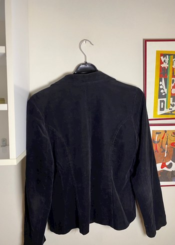 Kadife Blazer Vintage Ceket - Görsel 3
