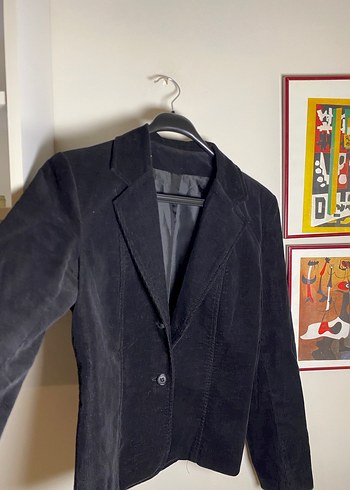 Kadife Blazer Vintage Ceket - Görsel 2