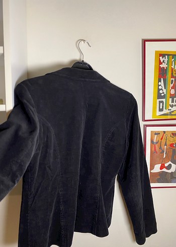 Kadife Blazer Vintage Ceket - Görsel 4