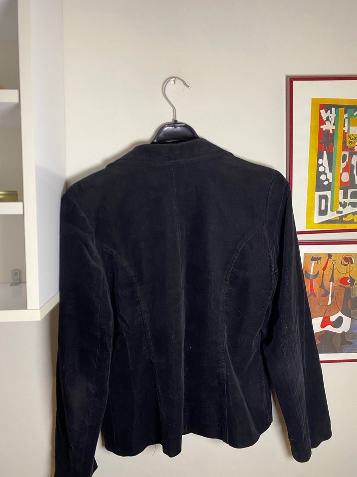 Kadife Blazer Vintage Ceket - Görsel 3