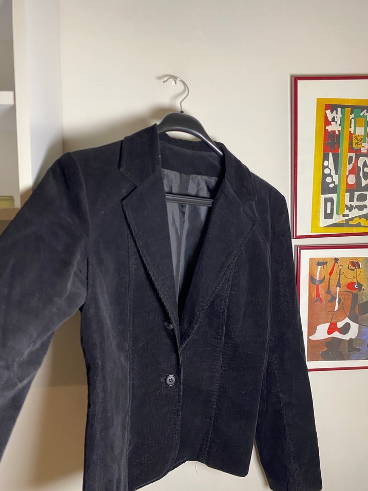 Kadife Blazer Vintage Ceket - Görsel 2