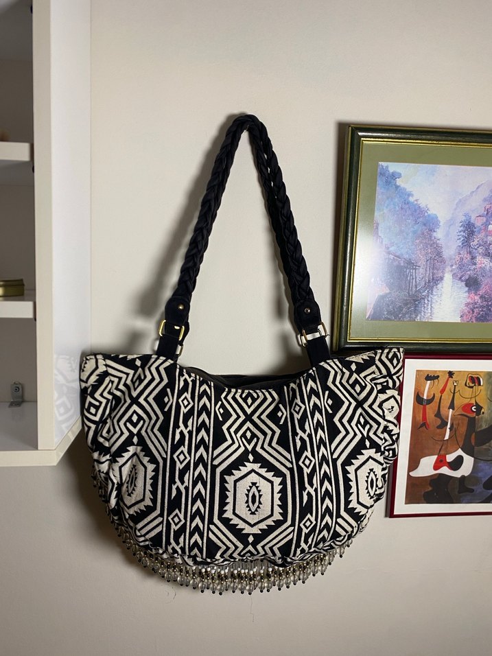 Vintage Taşlı Çanta - Görsel 5