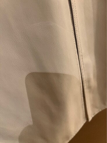 H&M Deri görünümlü kalem etek