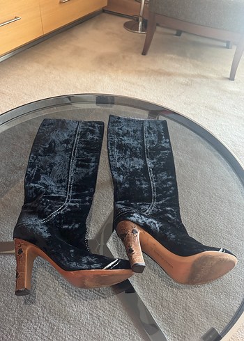 Bottega Veneta kadife çizme - Görsel 7