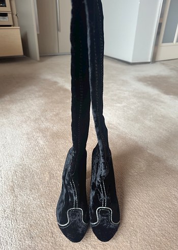 Bottega Veneta kadife çizme - Görsel 4