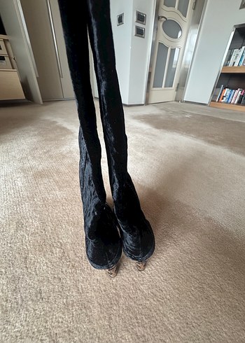 Bottega Veneta kadife çizme - Görsel 5