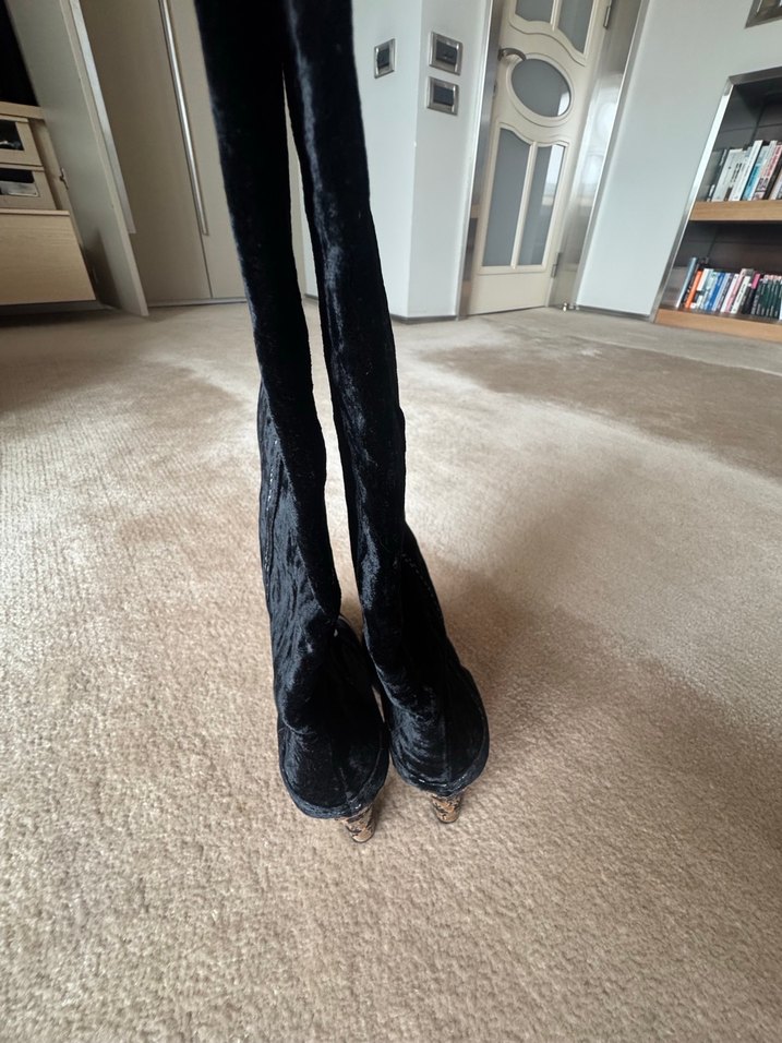 Bottega Veneta kadife çizme - Görsel 5
