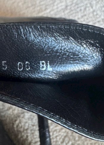 Kadın Siyah Deri Stiletto Topuklu Bot - Görsel 5