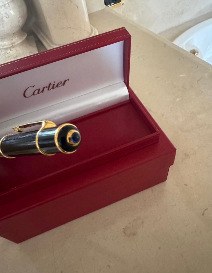 Siyah Cartier Diabolo Rollerball Kalem - Görsel 5