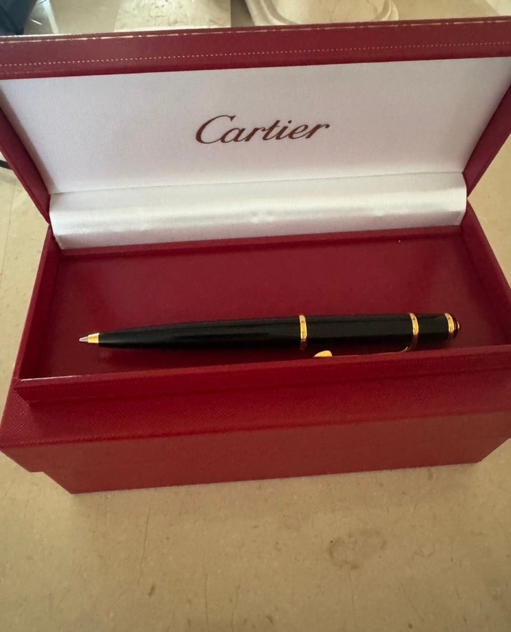 Siyah Cartier Diabolo Rollerball Kalem - Görsel 2