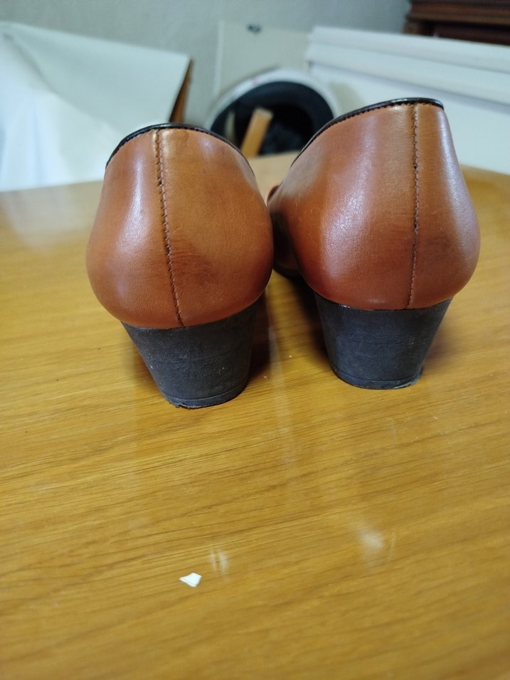 Kahverengi Kemerli Kadın Klasik Ayakkabı - Görsel 5